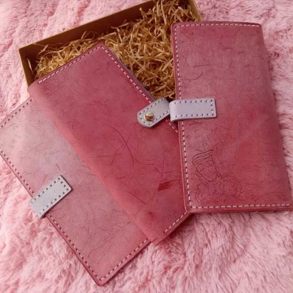 DIY кожа женские ботильоны ручной работы в сложенном виде Длинный кошелек с