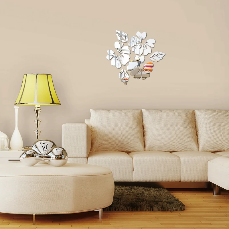 hot sale wall sticker modern design for birds home decor diy mirror 3d stickers sofa back ground | Дом и сад