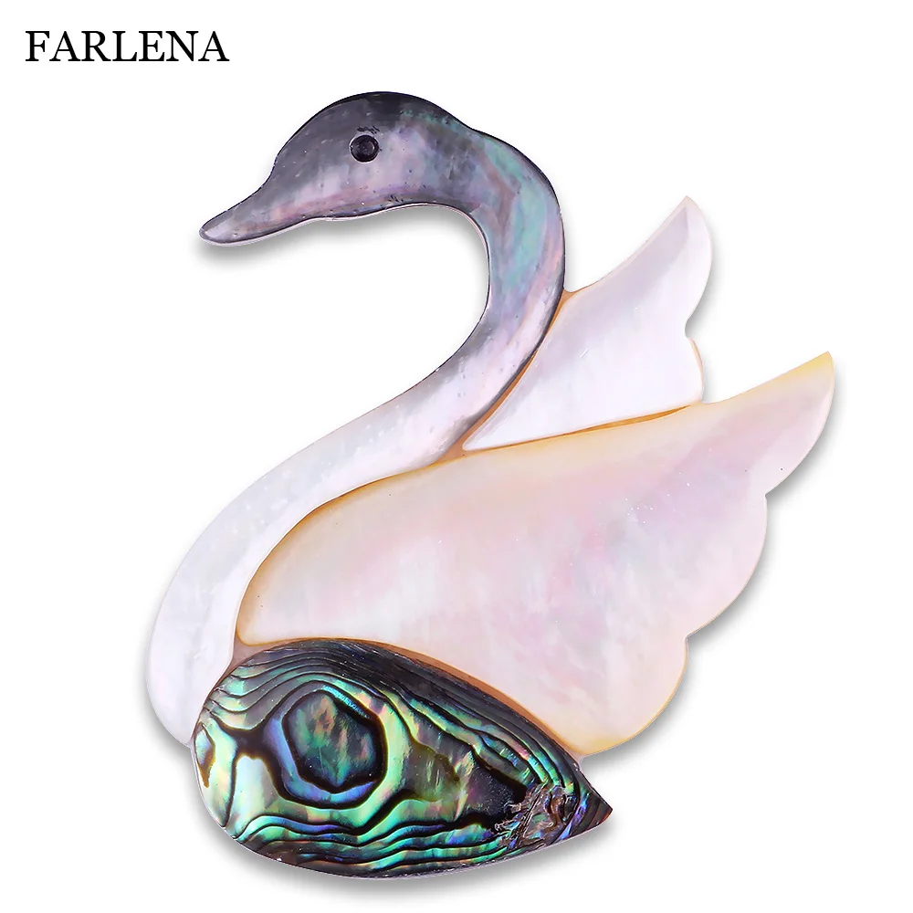 Элегантные ювелирные изделия FARLENA булавки в виде натуральной ракушки для женщин