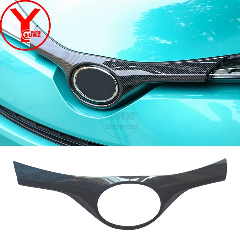 YCSUNZ ABS карбоновый автомобильный эмблема крышки части для toyota chr 2018 2019 аксессуары