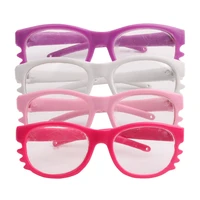 doll accessories cute cat frame shaped glasses 4 colors fit 18 inch girl doll and 43 cm baby dolls c460 c464