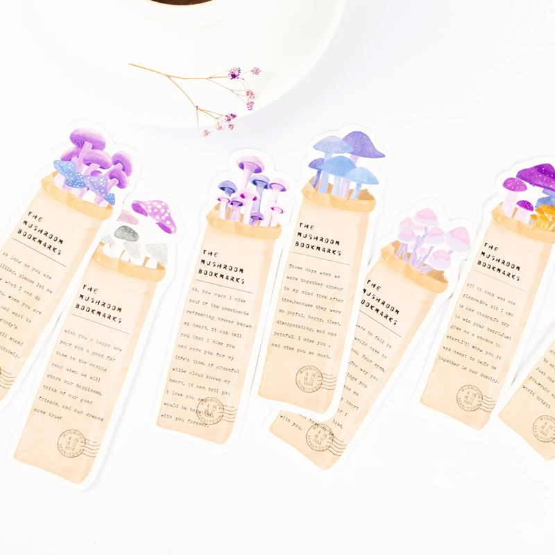 30 шт./упак. японский креативный канцелярский гриб оригинальная бумага Bookmarks