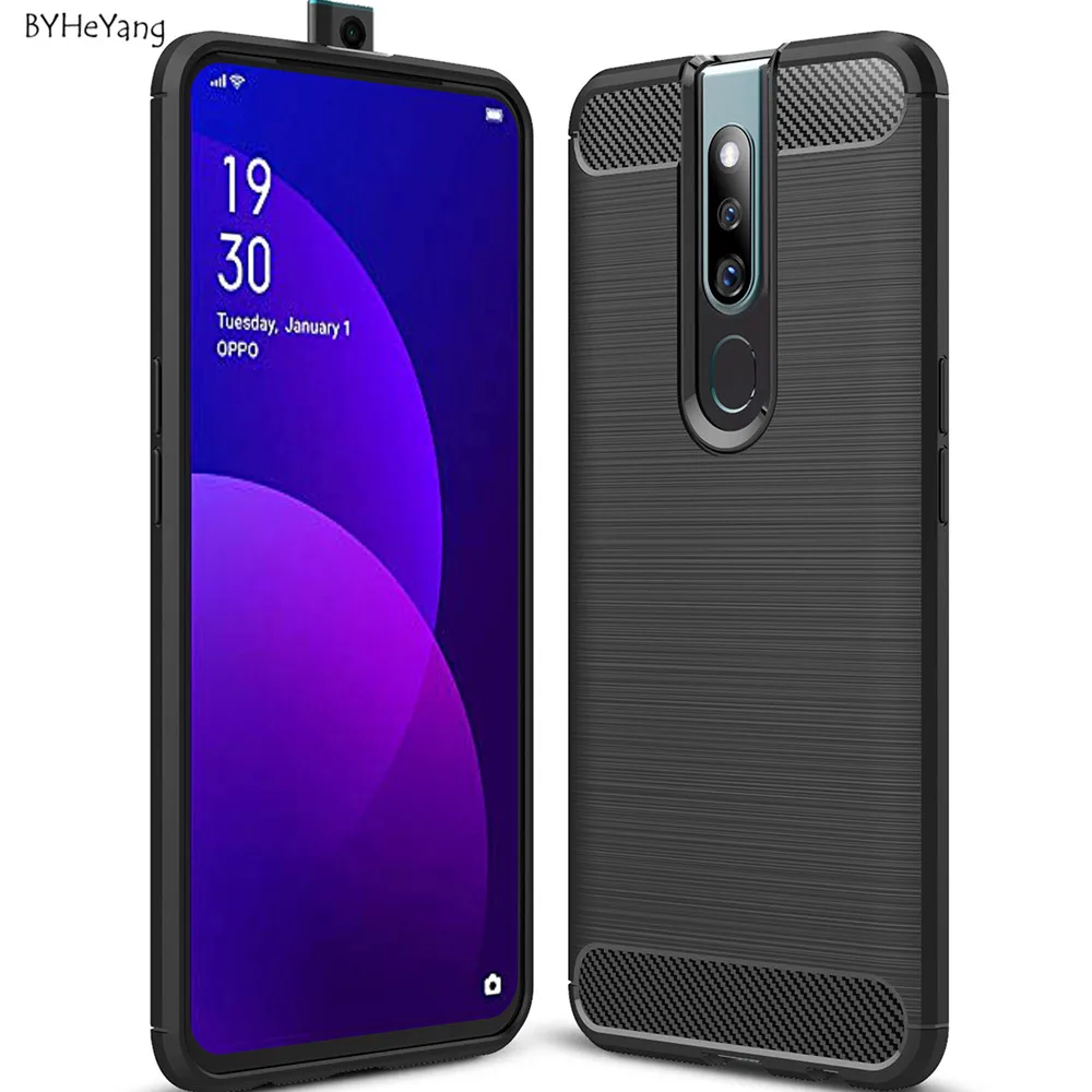Для OPPO F11 Pro Чехол 6 53 дюймов Мягкий силиконовый чехол TPU Чехлы из углеродного