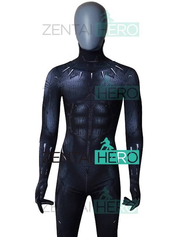 Бесплатная доставка 2018 версия фильма Черная пантера костюм для косплея