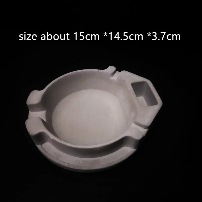 

Creative Big Concrete Silicone Ashtray Mold for Home Decorating 3D Clay Craft Cement Mould