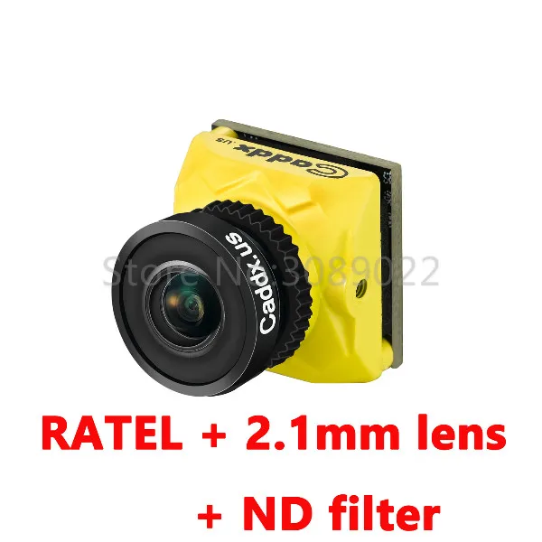 Caddx Ratel 1/1. 8 ''Starlight HDR OSD 1200TVL FPV камера 16:9 4:3 NTSC/PAL переключаемый объектив 1,66 мм/2,1 мм FPV камера для FPV дрона - Цвет: Yellow