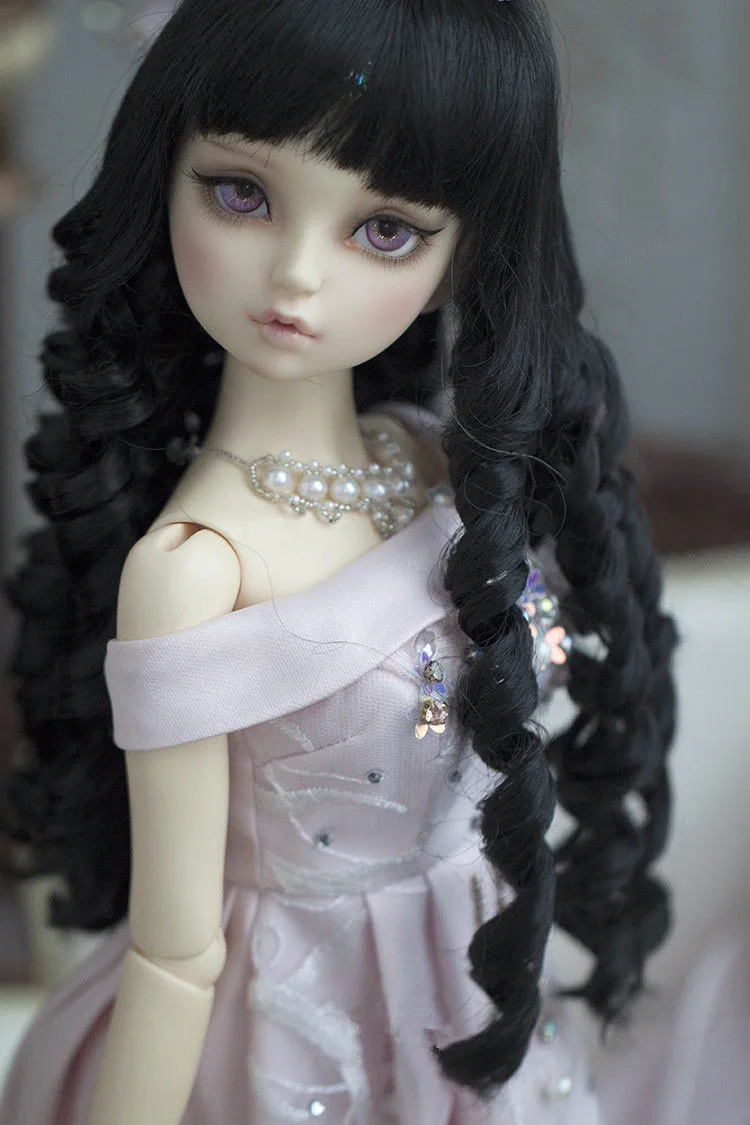 Черные вьющиеся волнистые парики BJD доступные для 1/3 1/4 1/6 DD аксессуары кукол