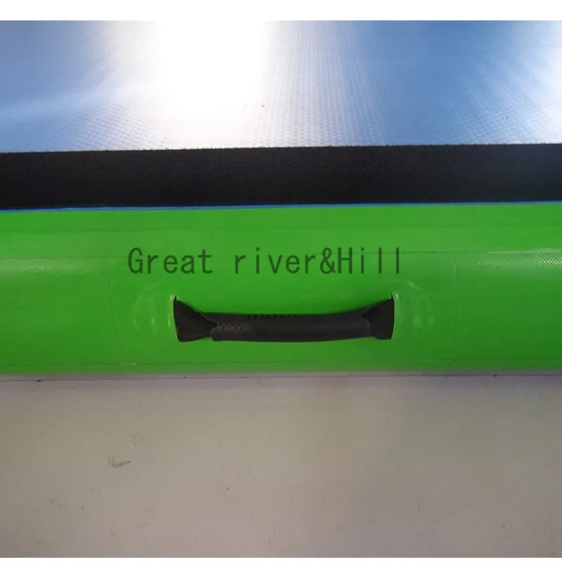 Great river hill fitness mat inflatable air track durable blue&ampgreen 8m x 2m 0.2m | Спорт и развлечения