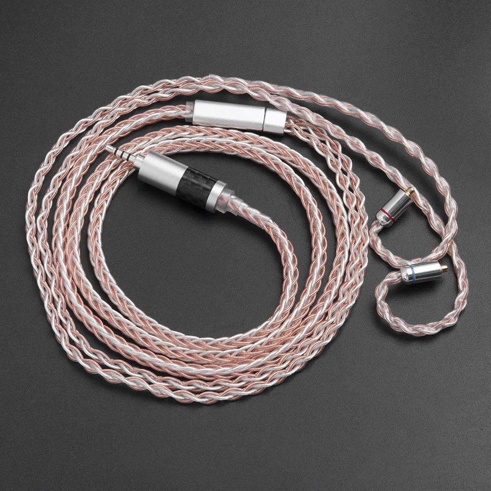 8 акций 3 5 мм 2 4 Баланс MMCX кабель для Shure SE215 SE535 SE846 pin ZS10 знч ZAR ES4 ZS6