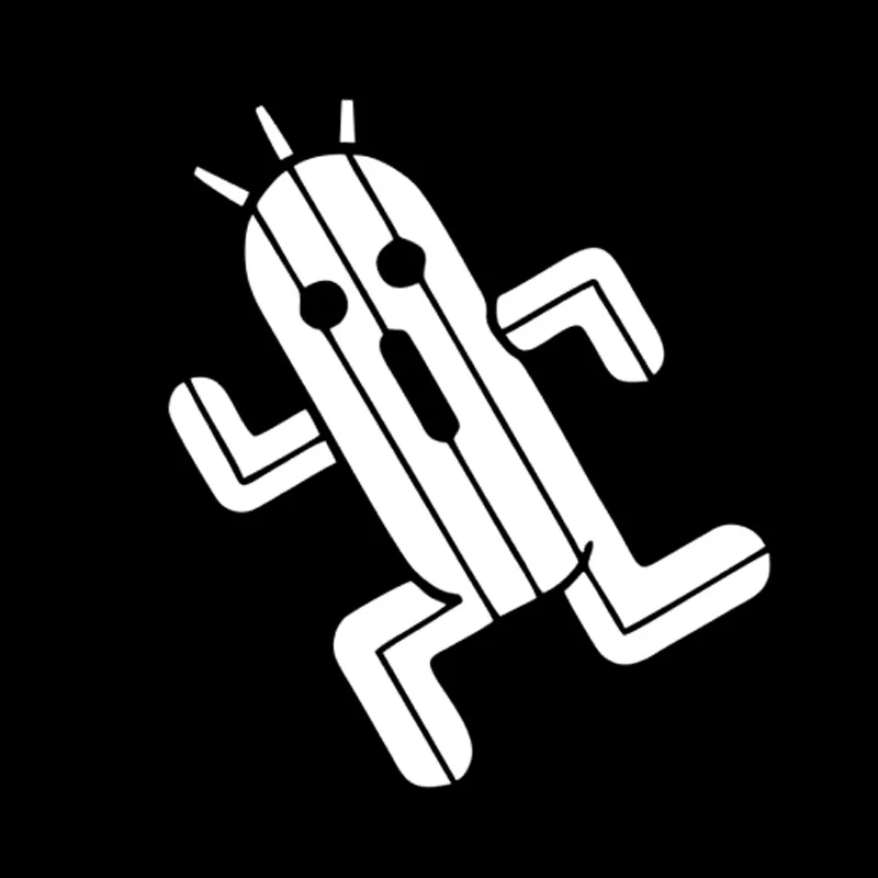 13.1cm*14.9cm Cactuar Fashion Car-Stling Decal Vinyl Car Sticker Black/Silver S3-5352 | Автомобили и мотоциклы