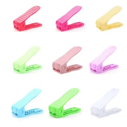 Многоцветная стойка-органайзер для обуви компактная пластиковая вешалка