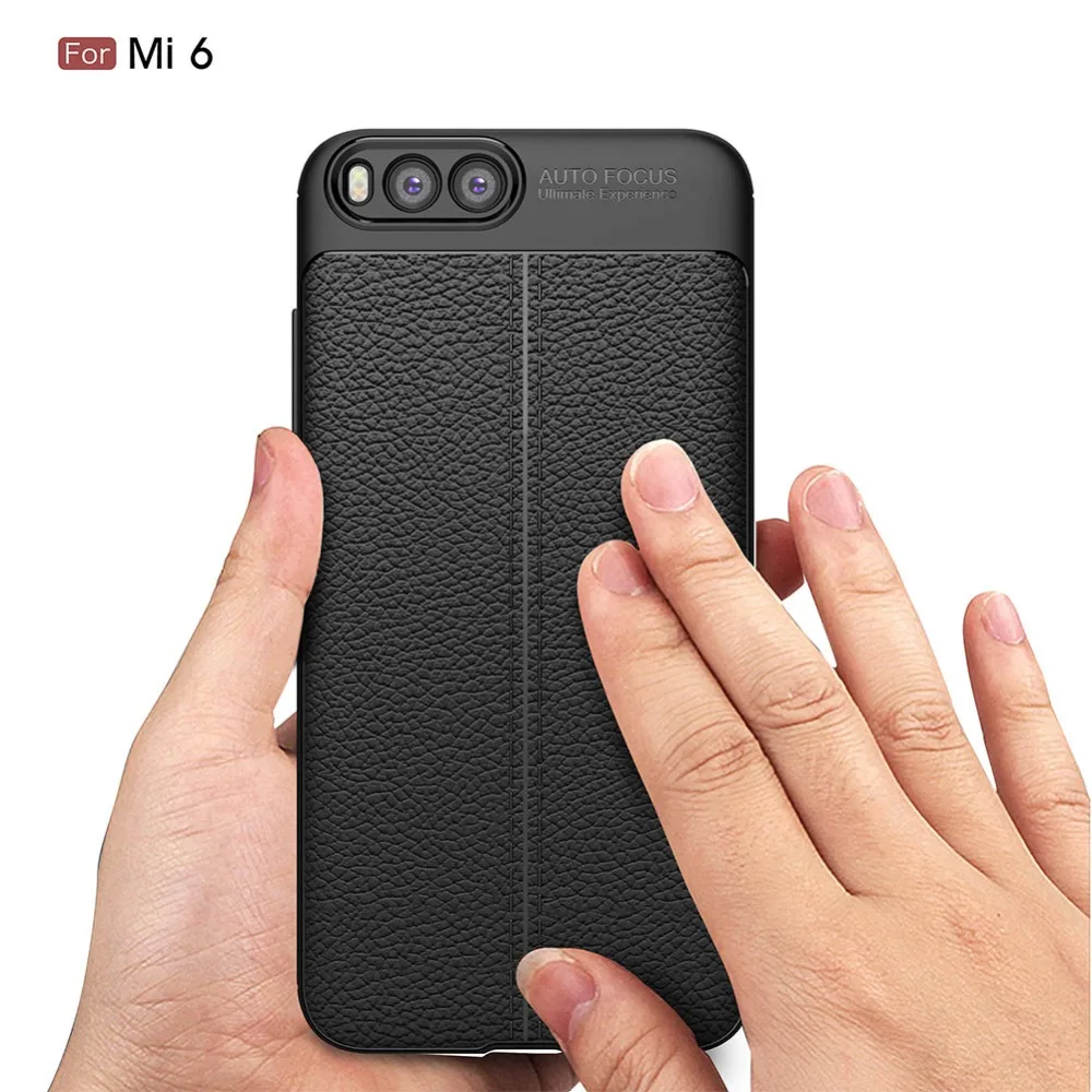 Чехол для смартфона Xiaomi MI 6 мягкий силиконовый чехол из углеродного волокна и ТПУ
