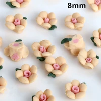 20pcs 8mm resin flower diy slime supplies additions accessories phone case decoration for slime filler