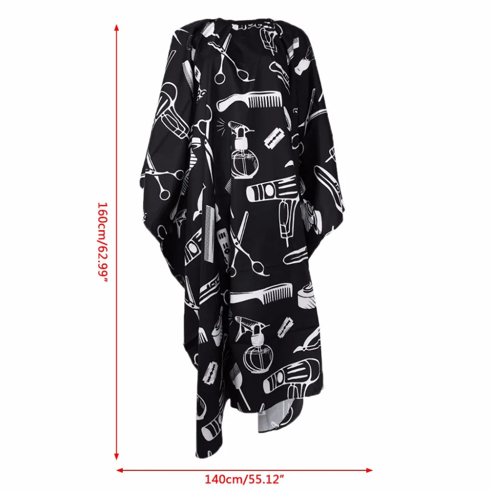 

140cmx160cm Professional Barber Cape Haircutting Salon Print Apron Waterproof Anti-static New