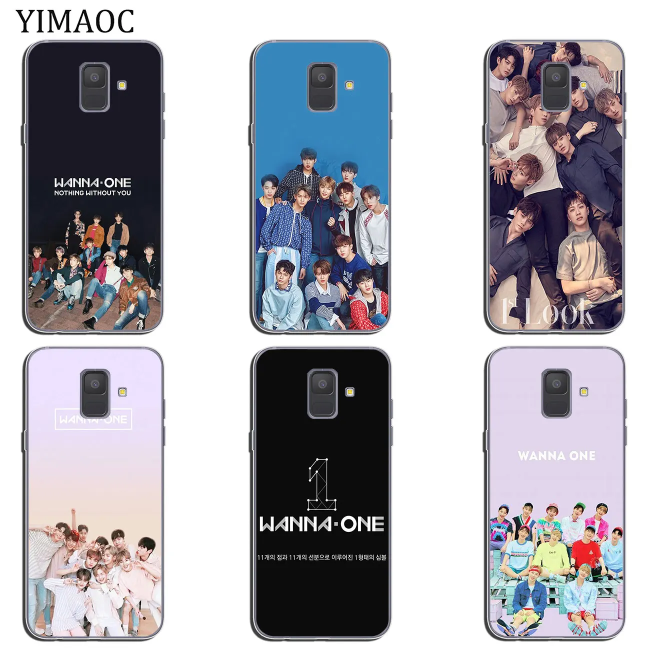 Мягкий силиконовый чехол YIMAOC Wanna One undiffed kpop для Samsung Galaxy A5 J5 J6 J7 2017 EU J3 2016 A9 A8 A7 A6 Plus