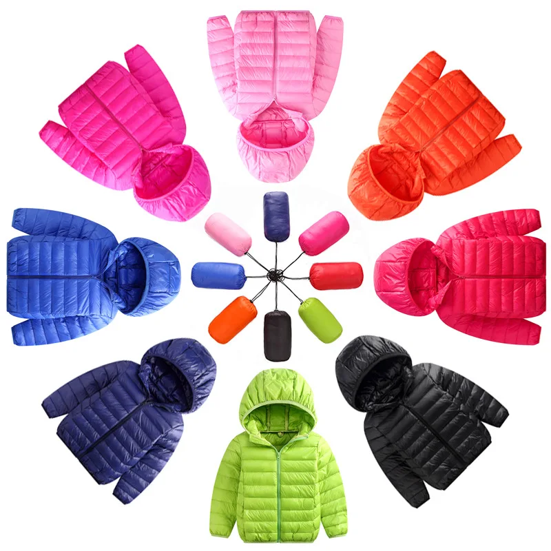 

Winter Boys Light Down Jacket Girls 90% White Down Parkas Children Winter Warm Coat Big Boys Birls Clothes D0396