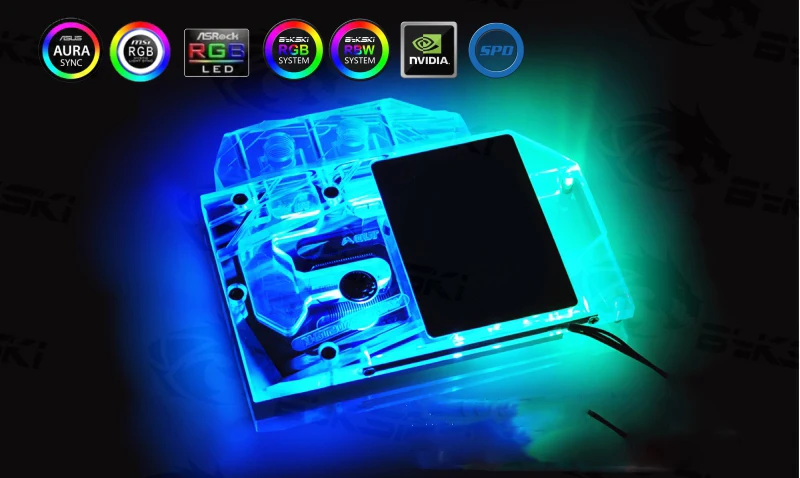 Bykski водный блок для ZOTAC RTX2070 8GD6 MINI OC/RTX 2060 AMP/RTX 2060 Super Mini/2070 Воздуходувка/медный радиаторный блок