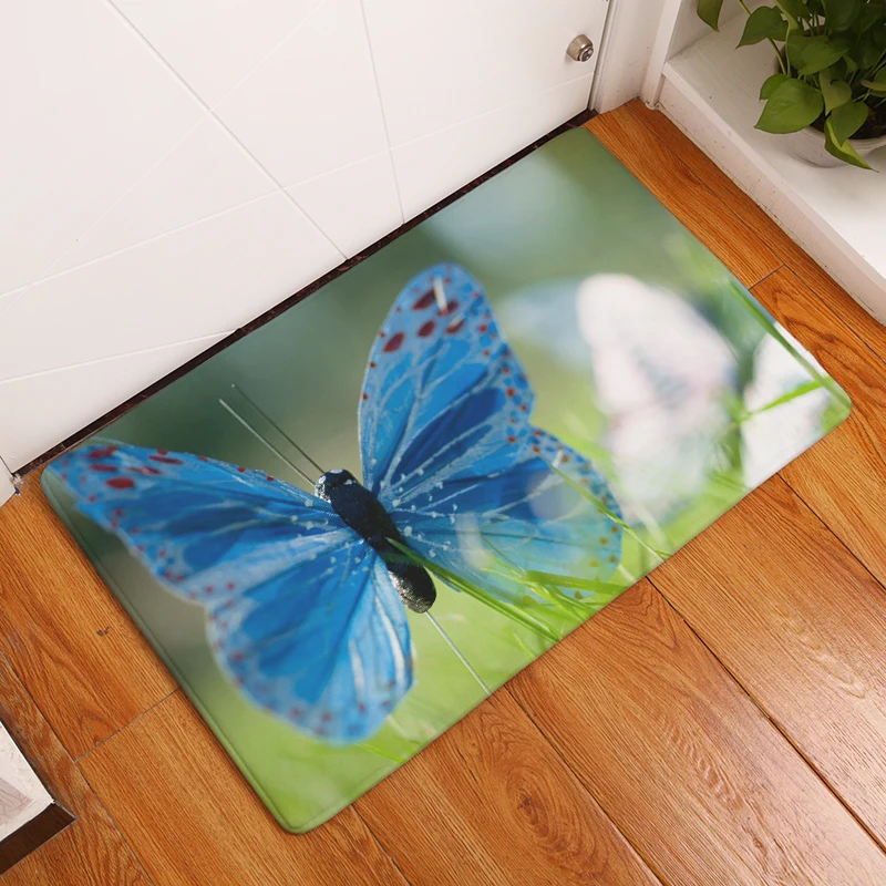 2017 новые ковры с принтом насекомых Нескользящие кухонные коврики для дома