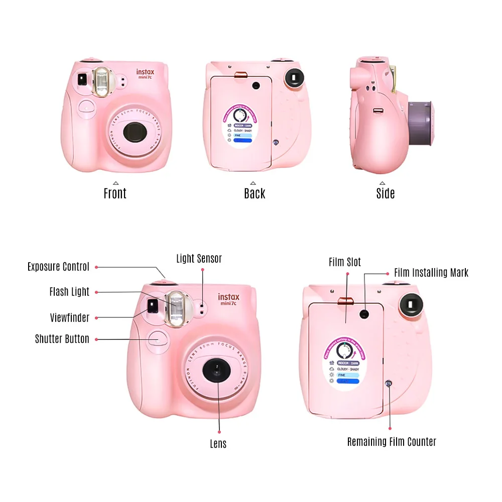 Fujifilm Instax Mini пленочная камера Mini7c Mini 7C мгновенная камера дешевле, чем Instax mini8 mini9 подарок на день рождения, Рождество, год