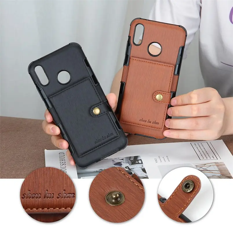 Чехол-бумажник из искусственной кожи для Motorola Moto G4 G5 G5S E4 E5 E plus G7 power E5 play go Card пряжка-Бумажник откидная крышка
