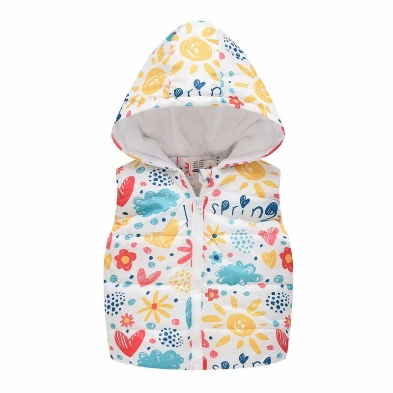 Ali1440J LILIGIRL/шерстяной жилет без рукавов с капюшоном для маленьких девочек; куртка и пальто с принтом для мальчиков; детская кашемировая верхняя одежда; 32 цвета - Цвет: Ali1440J