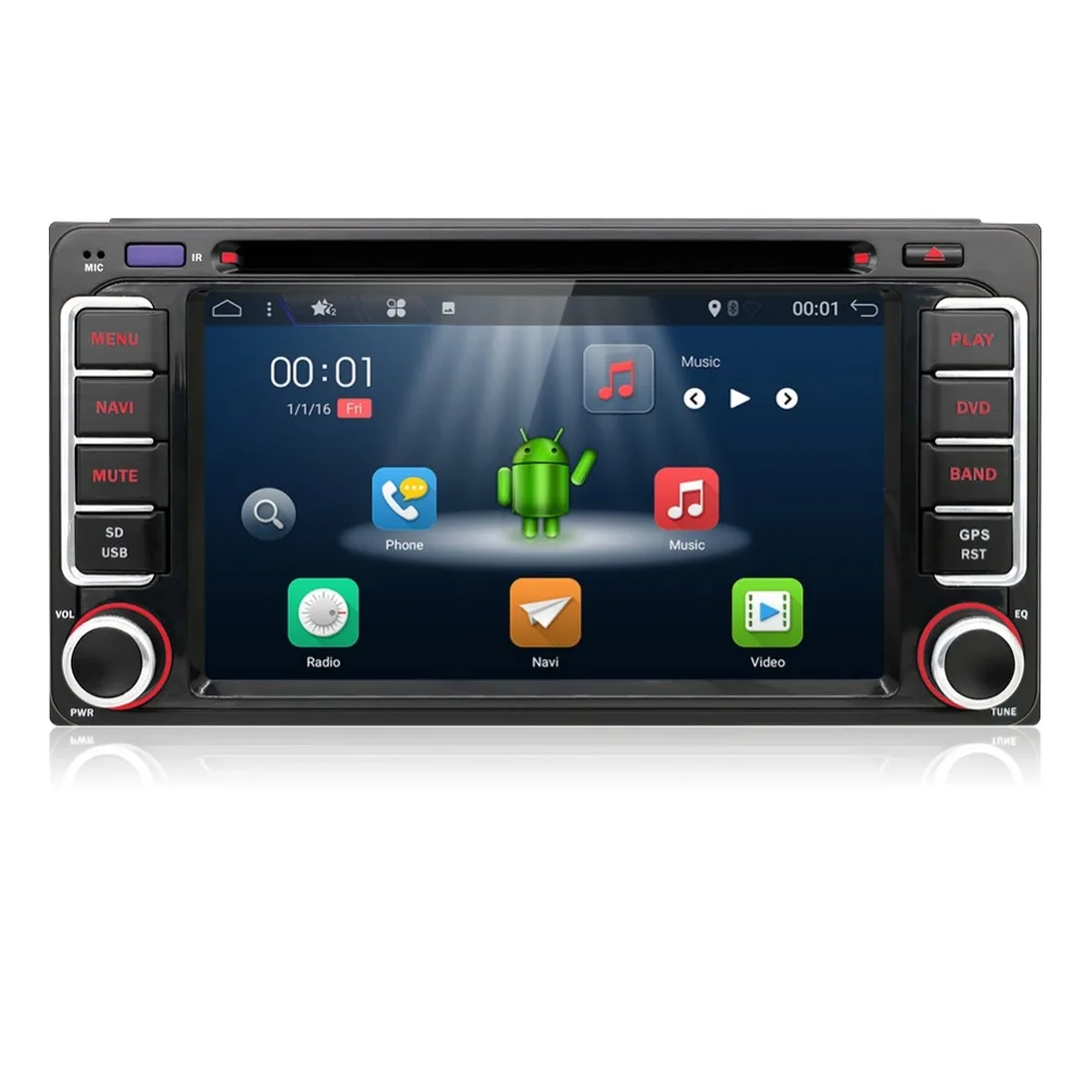 2G 16G 2DIN Android 7 1 dvd плеер автомобиля USB RDS WI FI БД для Toyota RAV4 в тире 2 din 800*480 gps навигации
