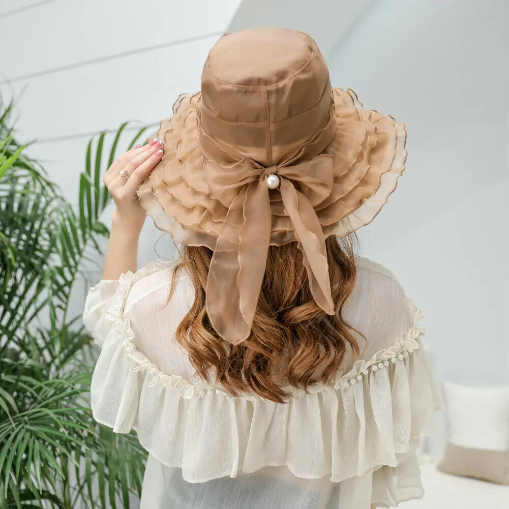 2019 элегантная женская кепка со шнуровкой с широкими полями Кентукки Дерби шляпа