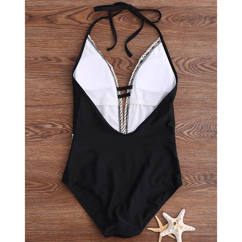 Новинка 2017 кружевной Цельный купальник женская одежда для плавания сексуальный