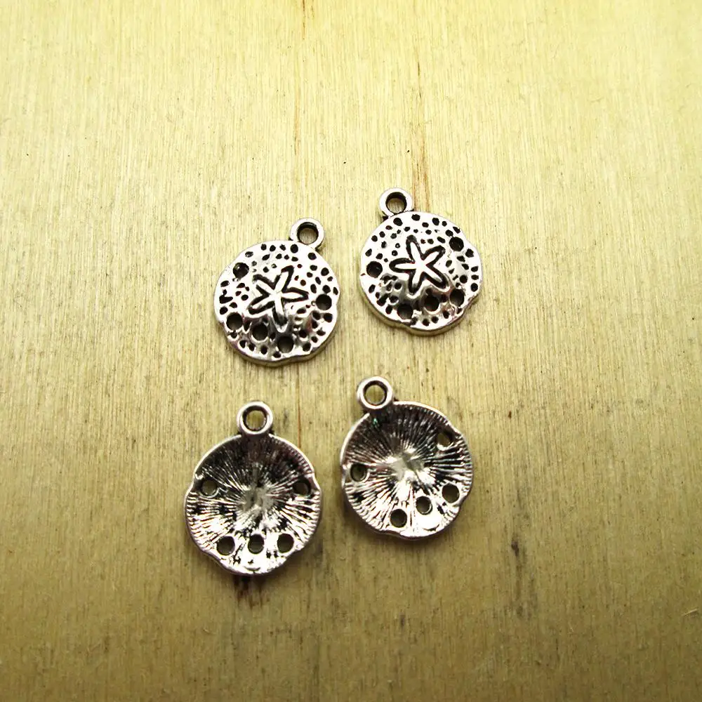 30 шт.-12 мм, искусственный песок, искусственная подвеска, DIY ожерелье/браслеты, подвески, античный серебряный тон