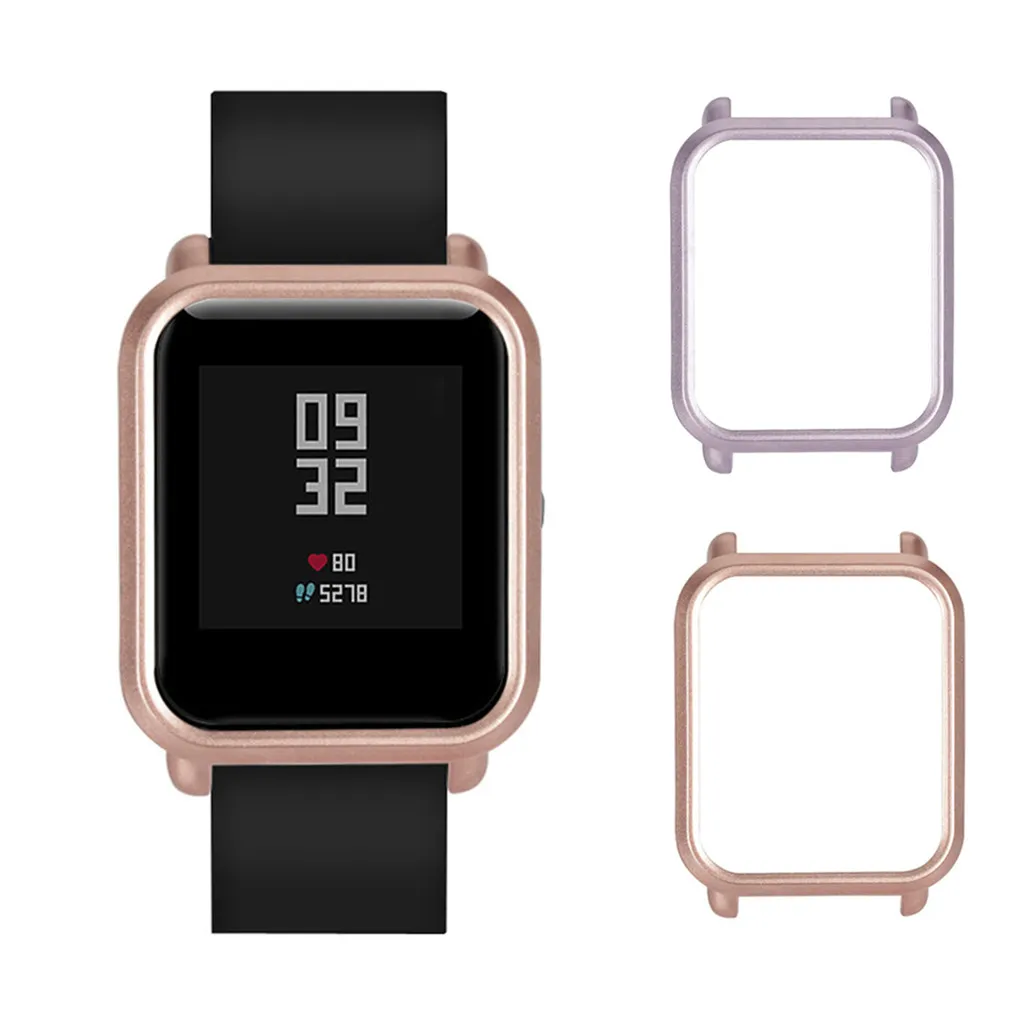 Стильный тонкий Цветной корпус из поликарбоната защитный чехол для часов Huami Amazfit