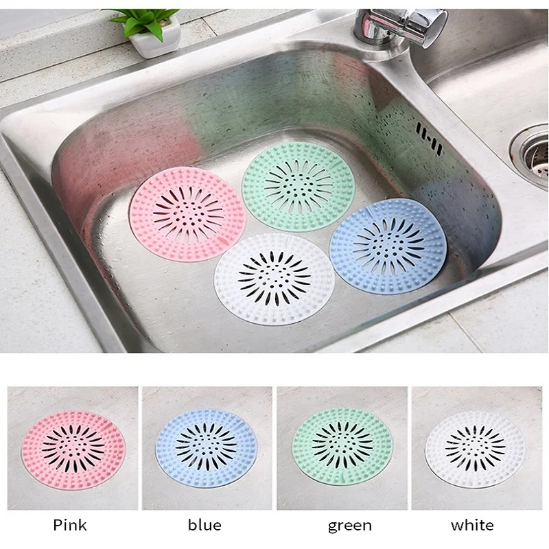 

Round Floor Drain Cover Plug Water Filter Hair Catcher Strainer Cork Kitchen Silicone Sink Bathroom Anti-blocking Colander