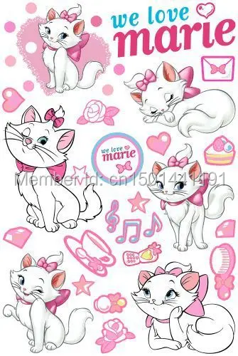 A4 Размер Кошка Мари Скейтборд Сноуборд Багажа Автомобилей и Велосипедов