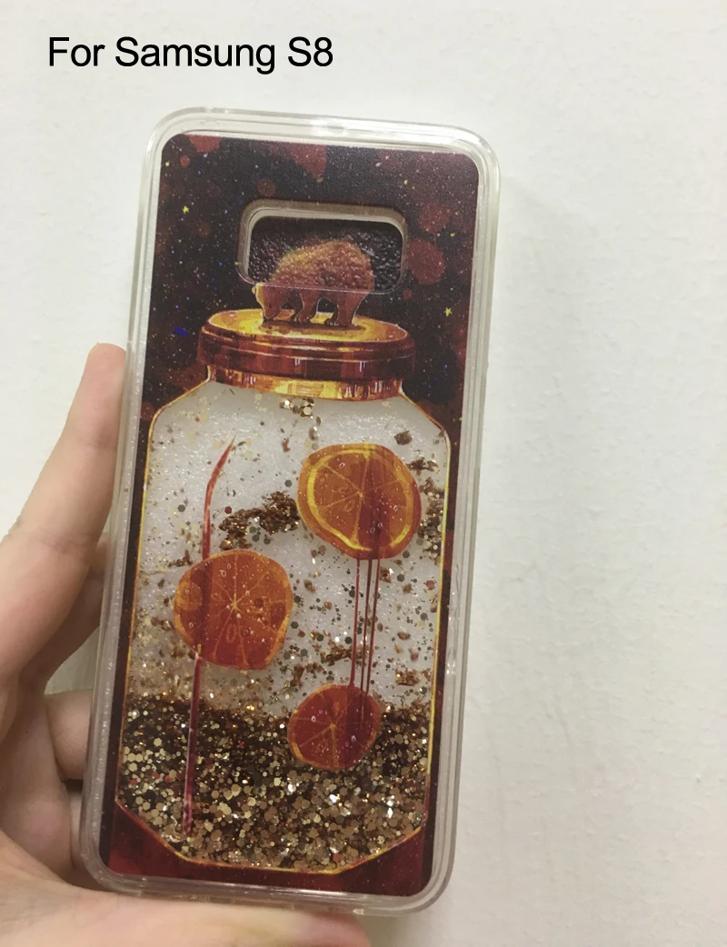 С блестящими звездочками бутылка для напитков с рисунком медведя с блестками жидким песком чехол для samsung A50 A40 A30 A20 A10 A70 Примечание 10 плюс 9 8 S8 S9 S10 плюс A7