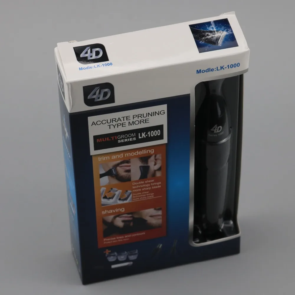 Триммер 4 в 1 для носа и бороды Машинка удаления волос на лице носу АА батарейках|Триммеры ушей| |