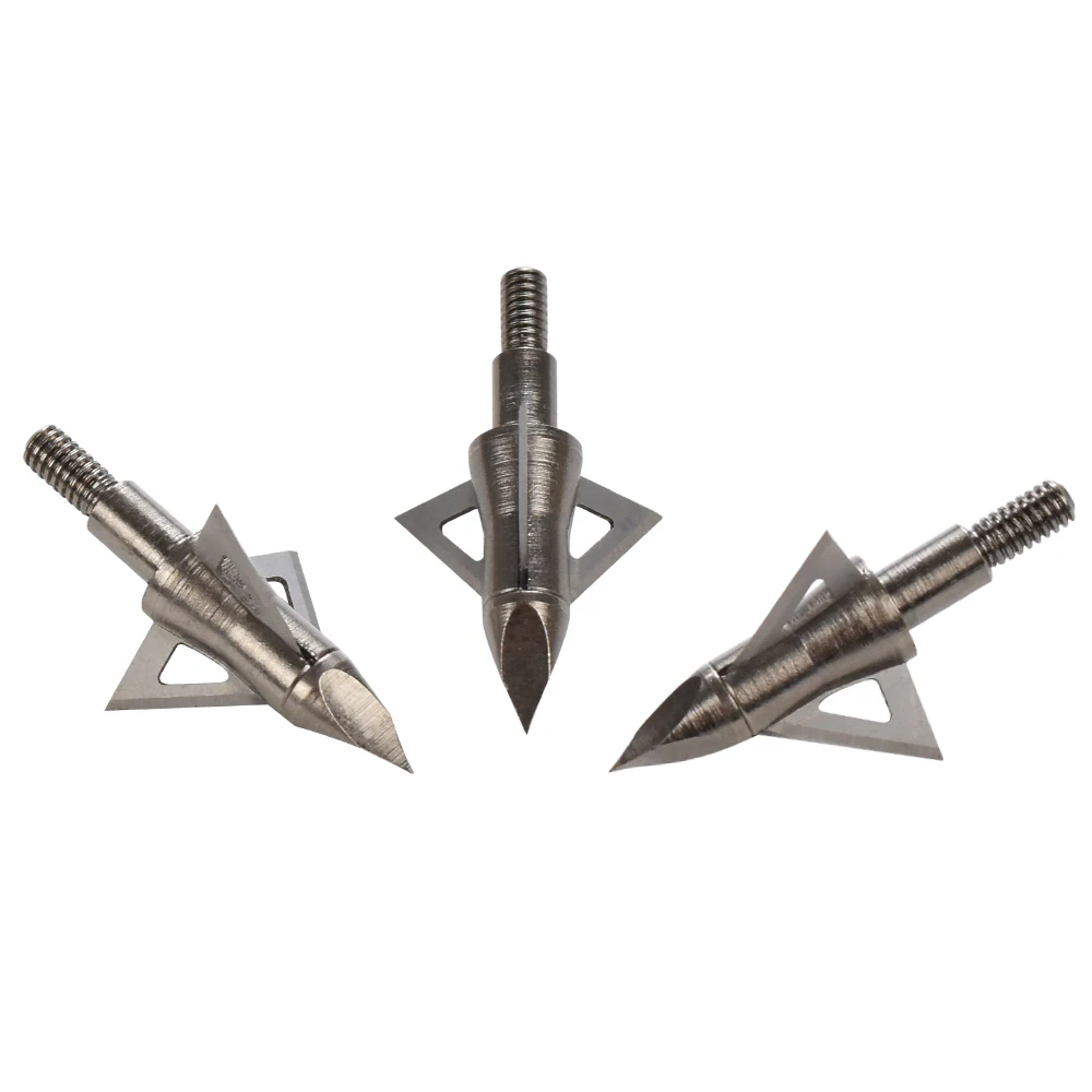 12X 100 125 наконечники для стрел Grain Broadheads 3 лезвия стальная Стрела Наконечник