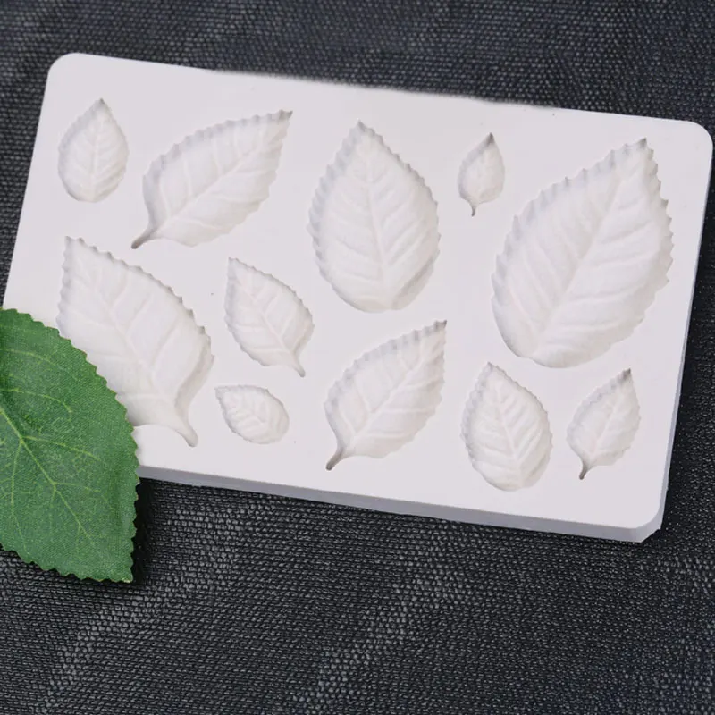 Форма для выпечки в виде листьев розы рандомный цвет | Дом и сад