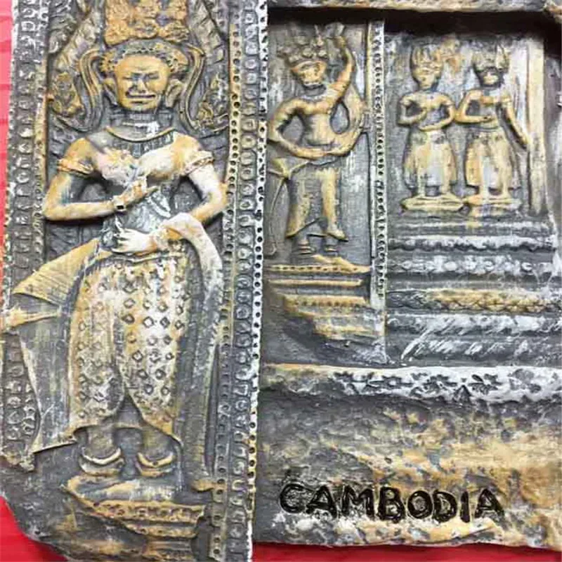 Lychee Камбоджа Angkor Wat холодильник магнитная наклейка знаменитый пейзаж магнит Современное кухонное украшение для дома