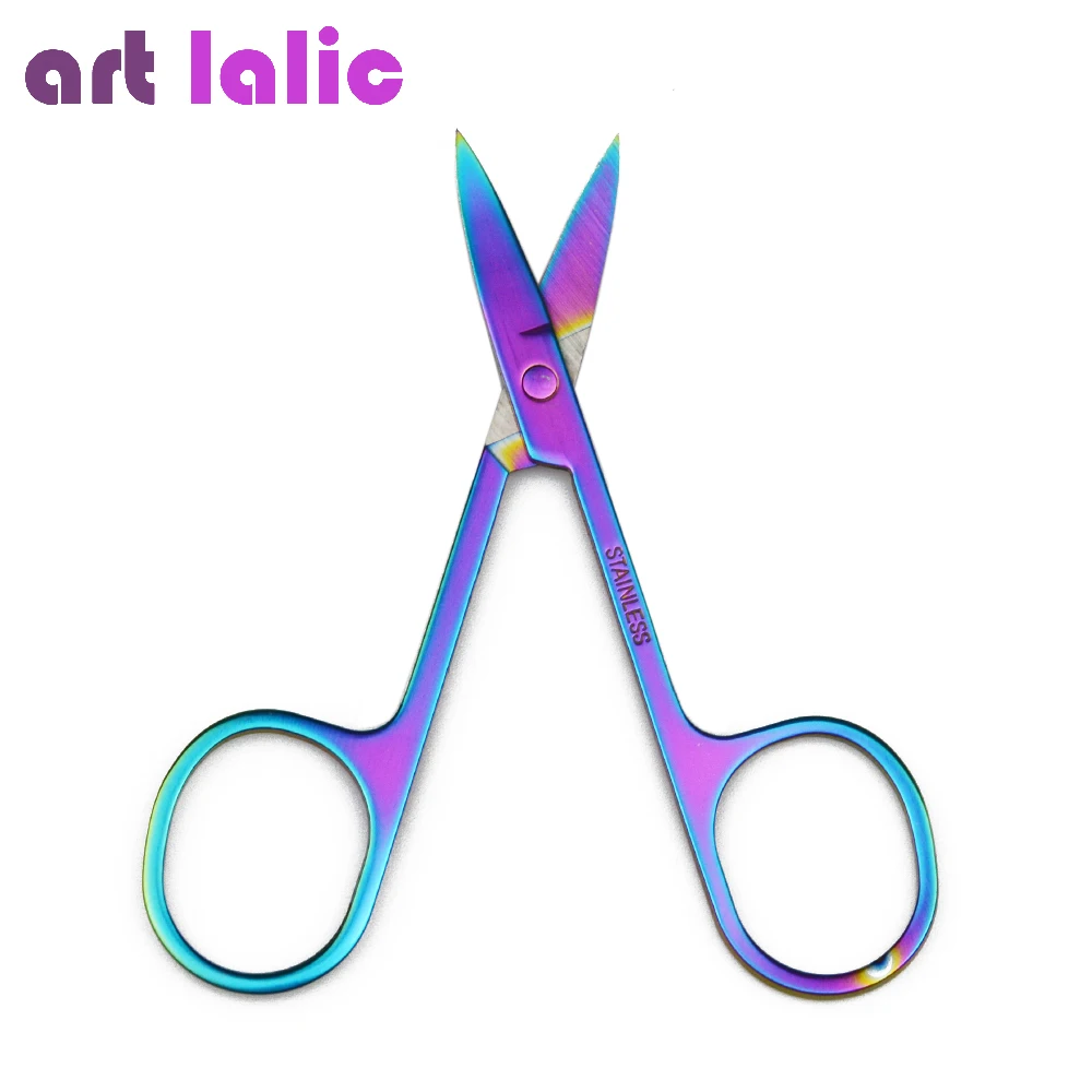 

Artlalic 1PC Stainless Steel Eyebrow Trimmer Scissors Professional Eye Brow Shaver Knife Hair Removal Beauty Makeup Tools