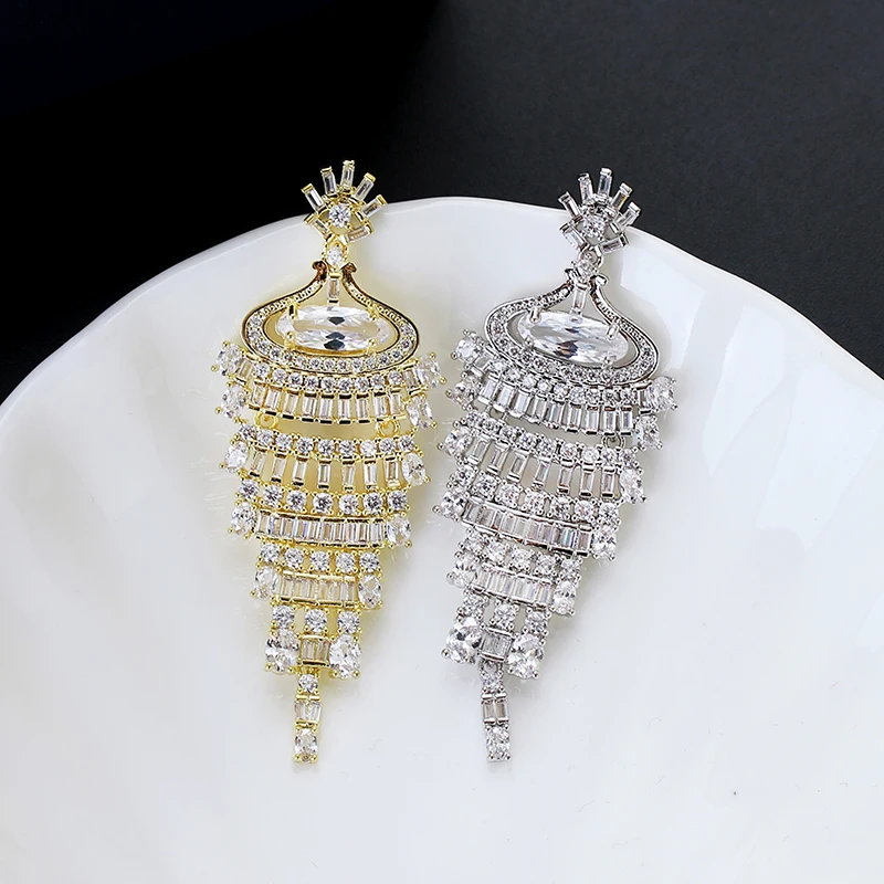 Серьги с кисточками в стиле барокко Модные женские ювелирные изделия роскошные