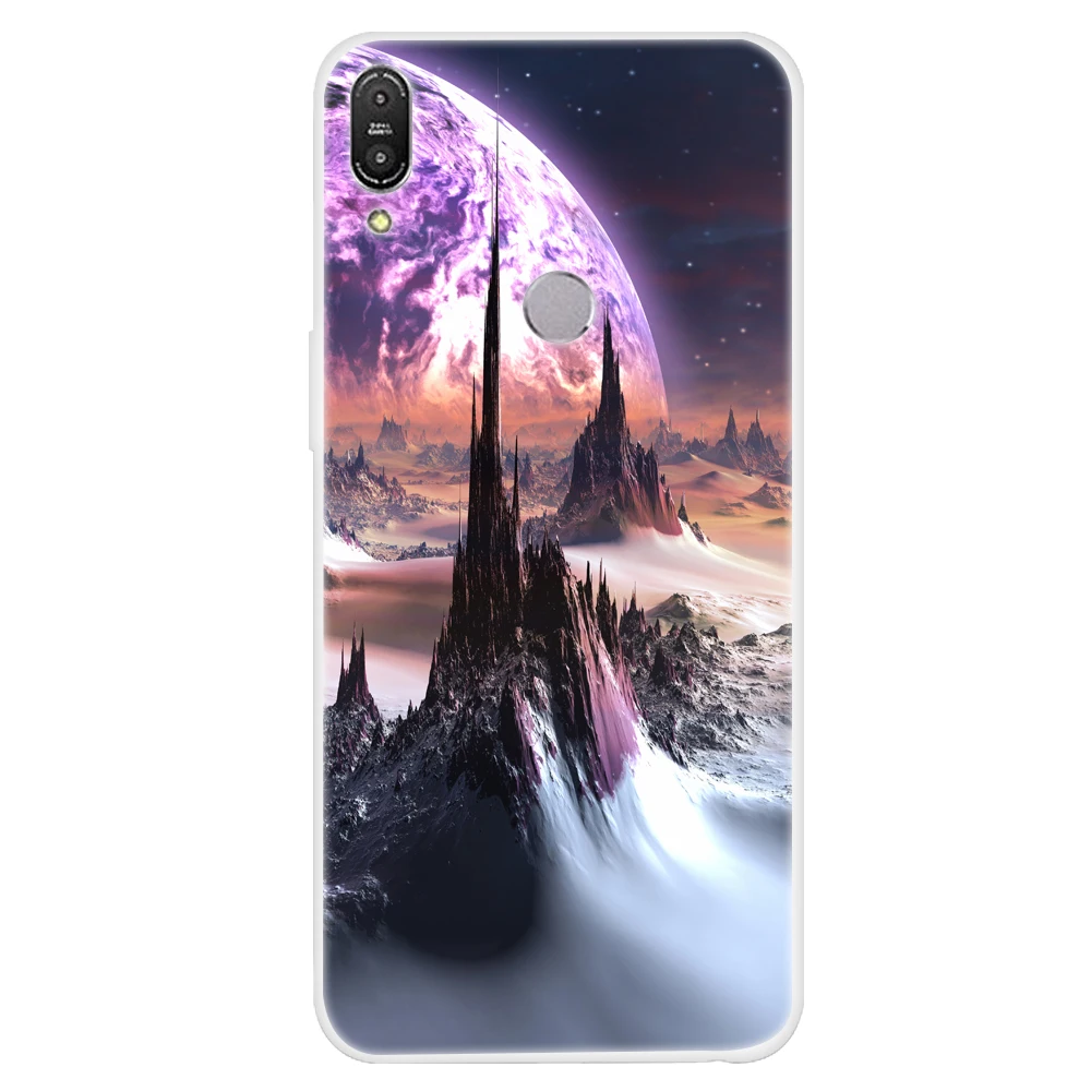 Чехол для Asus Zenfone Max M1 ZB555KL мягкий силиконовый чехол со звездами из ТПУ телефона X00PD