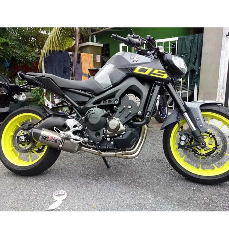 Для YAMAHA MT09 MT 09 FZ не tracer 2014 2018 мотоциклетные полной выхлопной системы без шнуровки