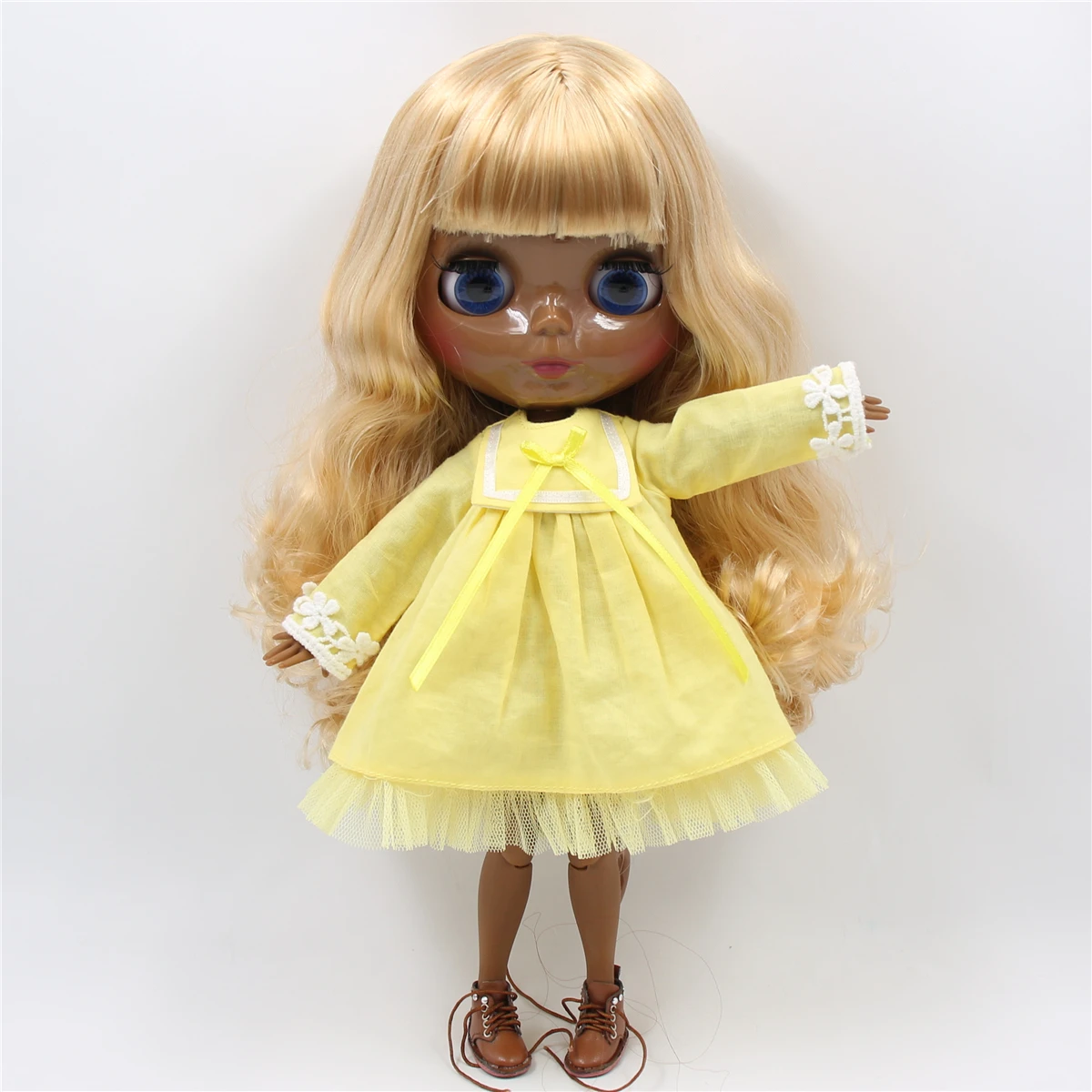 Ледяная фабрика blyth кукла 1/6 bjd шарнир тела индивидуальные лицо куклы золотые волосы BL2240/3157 30 см 1/6, подарок для девочки