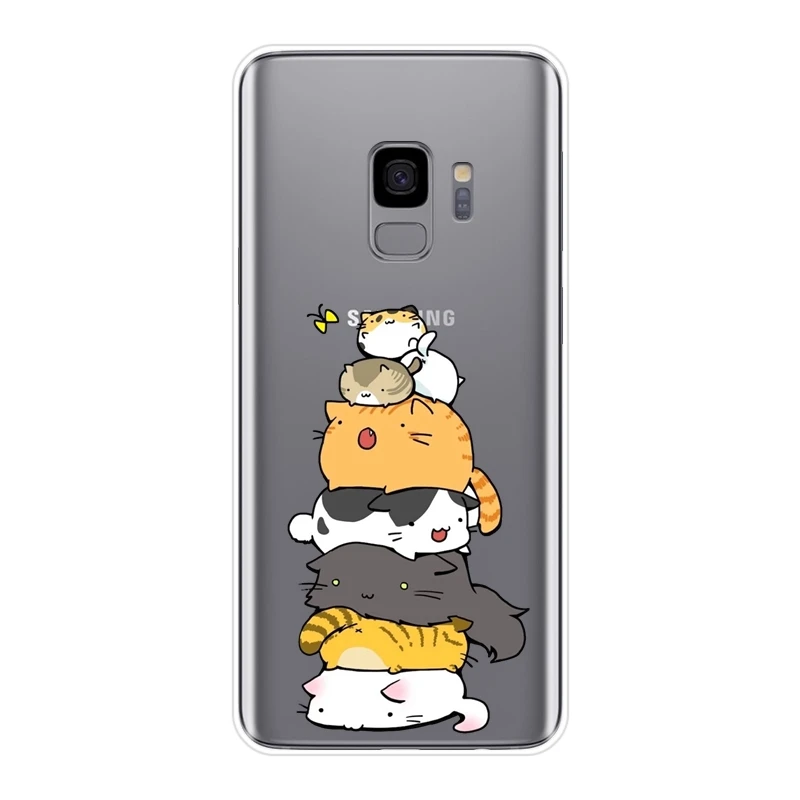 Чехол силиконовый для Samsung Galaxy S8 S9 Plus S5 S6 S7 Edge мягкая японская задняя крышка с