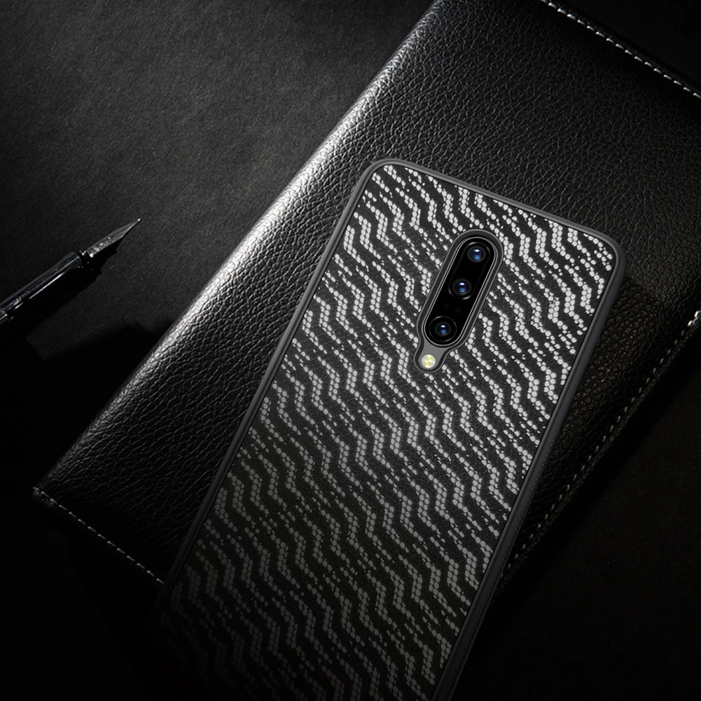 Чехол для OnePlus 7 Pro, чехол для Oneplus 7, чехол NILLKIN Twinkle, роскошный чехол из искусственной кожи, Гибкая Рамка из ТПУ и поликарбоната, чехол для телефона