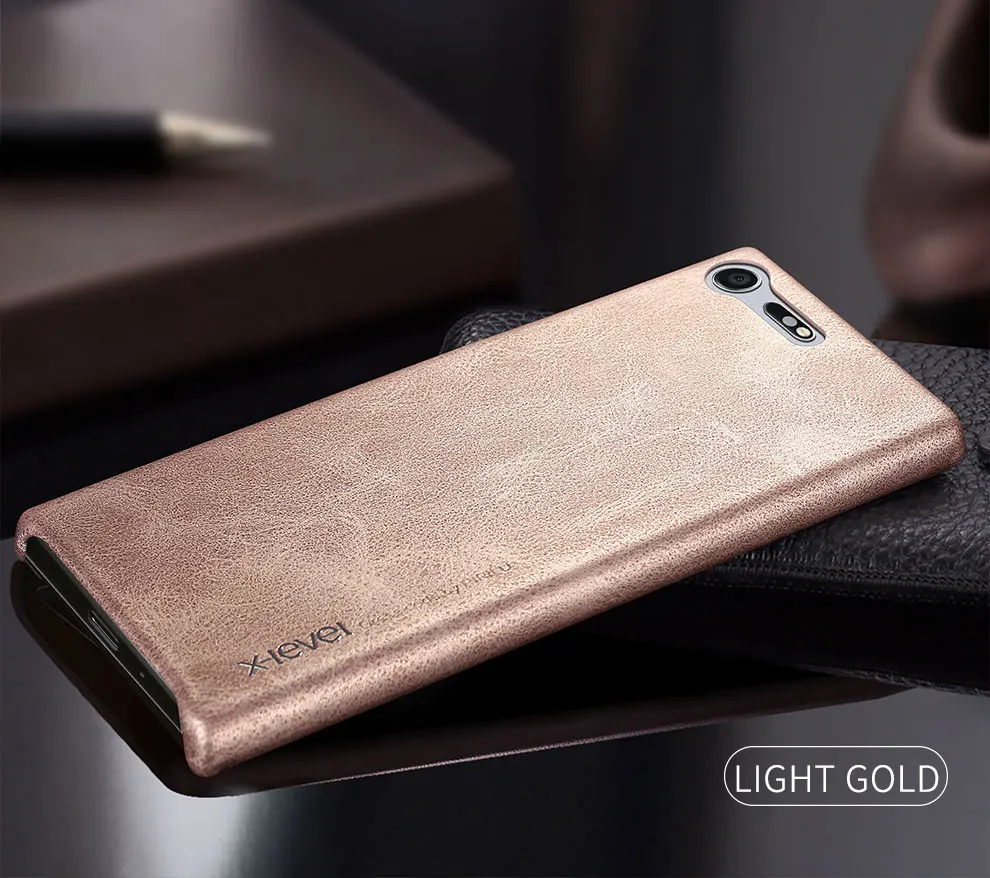 Чехол для sony Xperia XZ1 XZ2 Compact XZ4 X-Level Роскошный Ретро Кожаный чехол для sony Xperia 10 Plus XA1 XA2 Ultra XZ Premium чехол