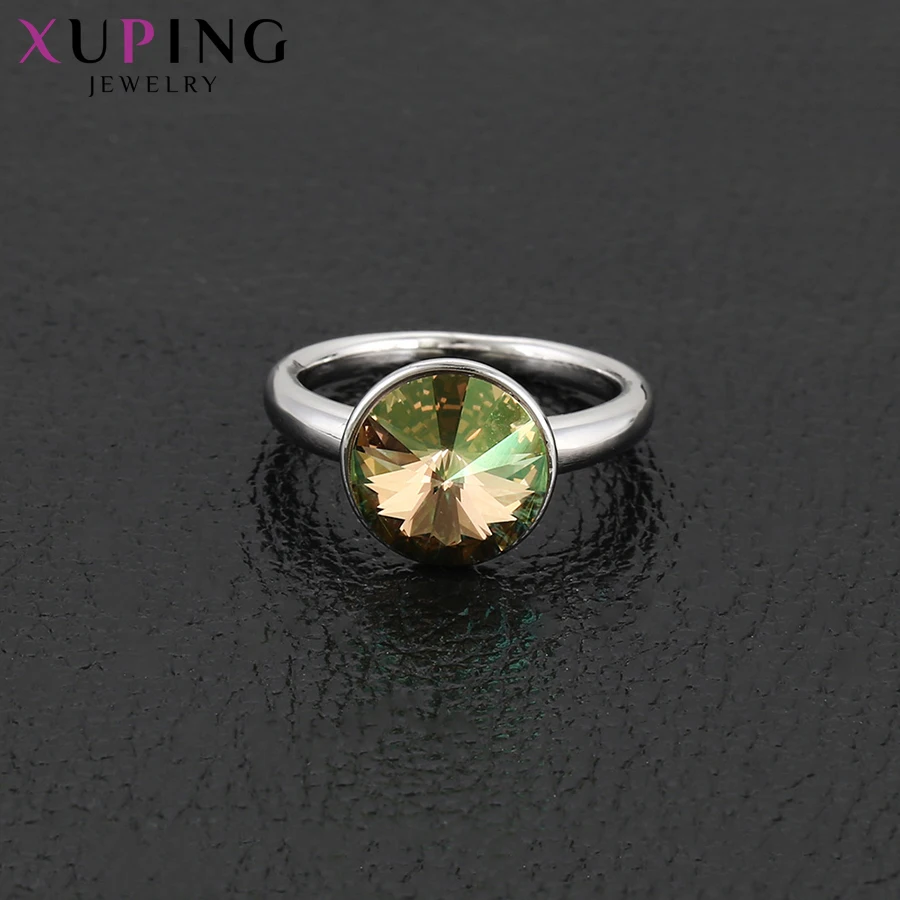 Xuping ювелирные изделия Круглый Стиль Кольцо Lucky кристаллами от Swarovski простой для женщин Рождество в подарок S142.8-14375