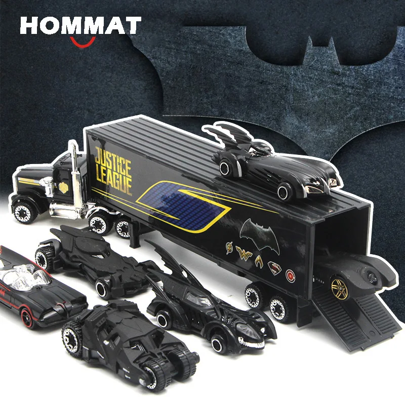 HOMMAT Горячая школьного автобуса 1: 64 весы Горячая колесная колея Batman Batmobile модель автомобиля сплава Diecasts игрушка автомобиль модели игрушки для детей
