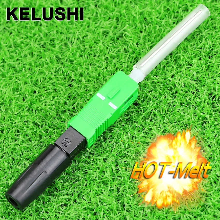 Соединитель Kelushi SC/AP для оптоволокна, термоплавкий, для сварки оптоволокна FTTH