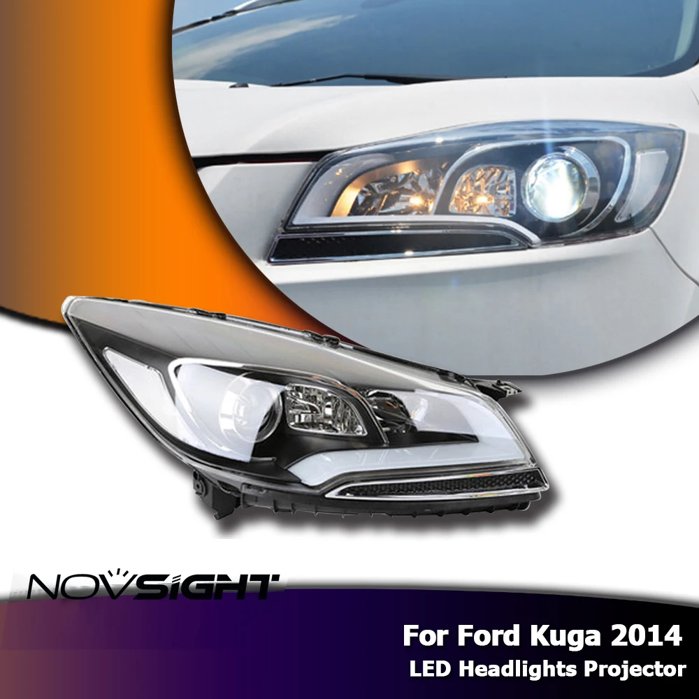 NOVSIGHT фара в сборе для Ford Kuga фары 2014 Автомобильный датчик стайлинга светодиодный