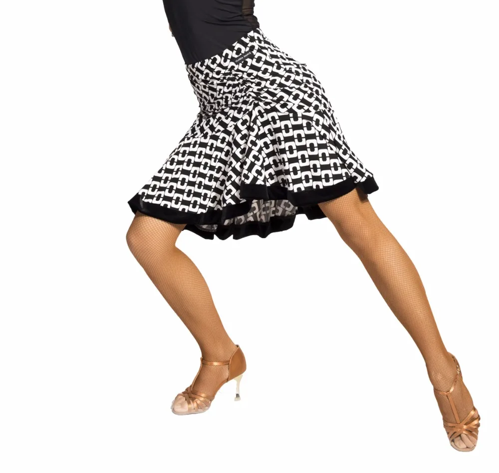 

G2047 latin ballroom dance professional lucky lock pattern and fish tail modeling skirt